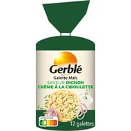 Gerblé galette maïs oignon ciboulette 123g