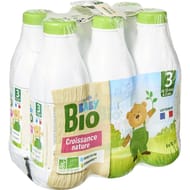 Carrefour baby bio lait bébé liquide 10 mois à 3 ans 6x1l