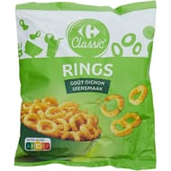 Carrefour classic' rings biscuits apéritifs oignon 60g