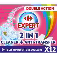 Carrefour expert lingette anti-décoloration & détachant x12