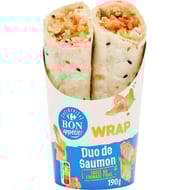 Carrefour bon apéetit wrap duo de saumon 190g