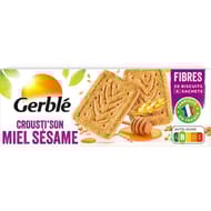 Gerblé Biscuits crousti son miel sésame 4 pochons de 5 biscuits 200g
