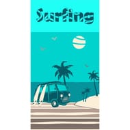 Drap de plage microfibre 90x170cm 220 g/m surfango
