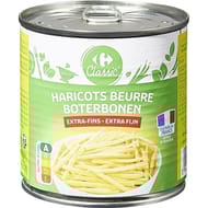 Carrefour classic' haricots beurre extra-fins 220g