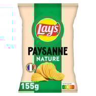 Lay's chips ondulées paysanne nature 155g