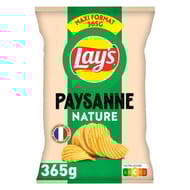 Lay's chips  ondulées paysanne nature maxi format 365g