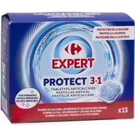 Carrefour expert tablettes anticalcaire 3 en 1 x15