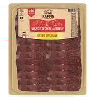 Henri Raffin viande séchée de boeuf x16 100g