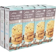 Carrefour cookies aux pépites de chocolats & noix de coco 8x200g