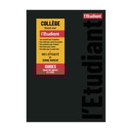 Agenda l'étudiant collège 15x20 1 jour/page 24-25 352 pages noir français