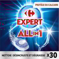 Carrefour expert tablettes lave vaisselle tout en 1 x30