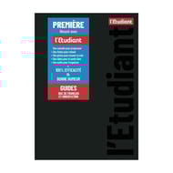 Agenda l'étudiant bac prem 12x18 1 jour/page 352 pages 24-25 noir français