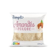 Amande poudre naturelle 400g Simpl