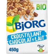 Bjorg croustillant chocolat au lait bio 450g