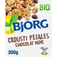 Bjorg céréales crousti pétales chocolat noir bio 300g
