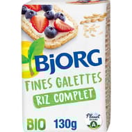 Bjorg fines galettes de riz sans gluten bio 130g
