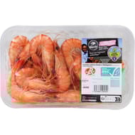 Crevettes de Madagascar calibre 40 à 60 pcs / kg CARREFOUR LE MARCHE la barquette de 300g