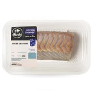 Dos de lieu noir sans arêtes MSC CARREFOUR LE MARCHE la barquette de 250g