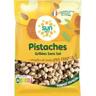 Pistache coque grillée sans sel 500g SUN