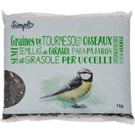 Simpl graines de tournesol pour oiseaux 1kg