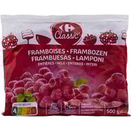 Carrefour classic' framboises 500g