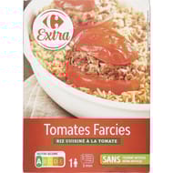Carrefour extra tomates farcies riz cuisinés à la tomate 350g