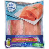 Carrefour coeur de marché 4 filets saumon rose du pacifique 480g
