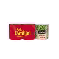 D'aucy petits pois extra fins 3x560g lot familial