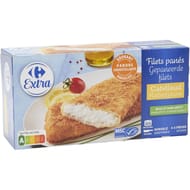Carrefour filets panés cabillaud 500g
