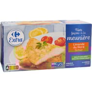 Carrefour extra filets façon meunière limande 400g