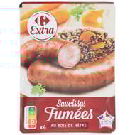 Carrefour extra fumées au bois de hêtre 400g