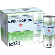 San Pellegrino eau minérale naturelle gazeuze 6x33cl