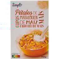 Simpl céréales pétales de maïs - 750g