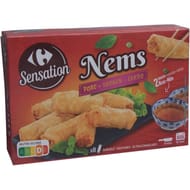 Carrefour 8 nems au porc 240g
