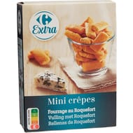 Carrefour extra mini crêpes roquefort 65g