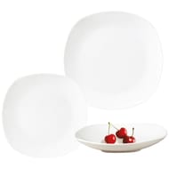 SERVICE 18 PIECES PORCELAINE BLANCHE QUARTO service 18 pieces porcelaine blanche quarto