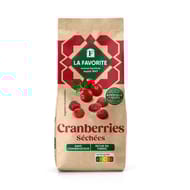 Cranberries séchées 125g la favorite