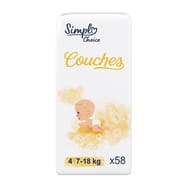 Simpl choice couches taille 4 7-18 kg x58