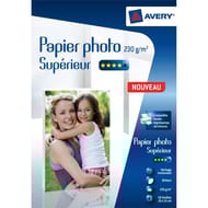 Avery 50 papiers photos 10x15 CM 230G jet d'encre 2497-50
