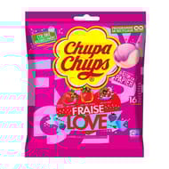 Chupa chups love fraise sachet de 192g-16 sucettes