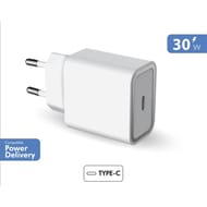 Force power lite chargeur secteur 1 port c pc 30w recyclé blanc FPLICS1C30WPDRW