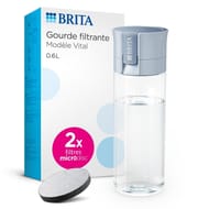 Brita gourde filtrante VITAL bleue clair BRITA - 2 filtres MicroDisc inclus 1052259
