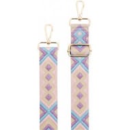 Bigben bandoulière pour smartphone motif brésilien violet et rose pale BBANDBRESV
