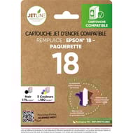 Jetline cartouche d encre rse E18BK+CL XL