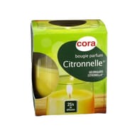 Cora bougie verre citronnelle