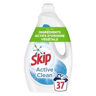 Skip lessive liquide active clean 37 lavages 1.665l