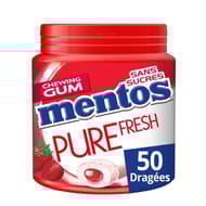 Mentos gum pure fresh fraise 100g