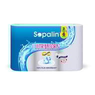 Sopalin essuie-tout ultra'absorb blanc 3=6 rouleaux
