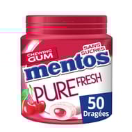 Mentos pure fresh bottle cerise sans sucre 100g