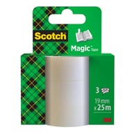 Scotch lot de 3 recharges magic 25mx19mm 8.1925r3
